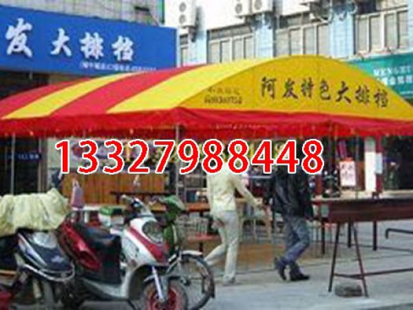 小吃排档彩篷案例现场